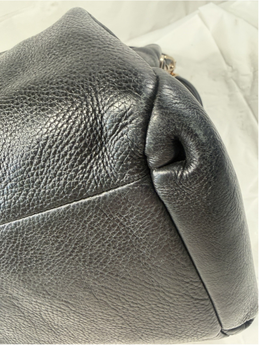 COACH F34291 Madison Phoebe Black Pebbled Leather 3 Compartments Shoulder Bag - Picture 13 of 16
